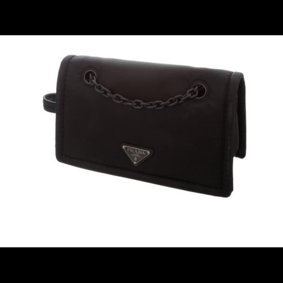 Excellent condition PRADA Black Nylon Crossbody Chain Bag used for 1 hour - Picture 5 of 8